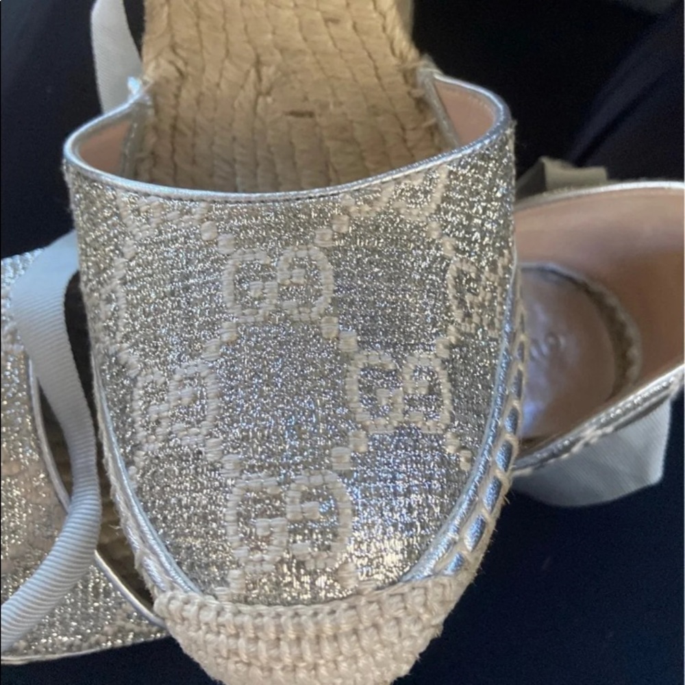 Authentic Gucci Lace up Wedges